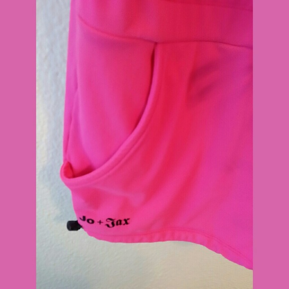 Jo & Jax Bright Pink Drawstring Romper Sz Small - Picture 4 of 4